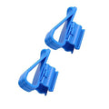 COLLBATH 2pcs Aquarium Filtration Hose Clip Water Clip Holder for Fish Tank Pump Fixing Clamp for Easy Water Changes and Tank Cleaning Compatible with All and Buckets Blue - size: 8.5*1.8CM