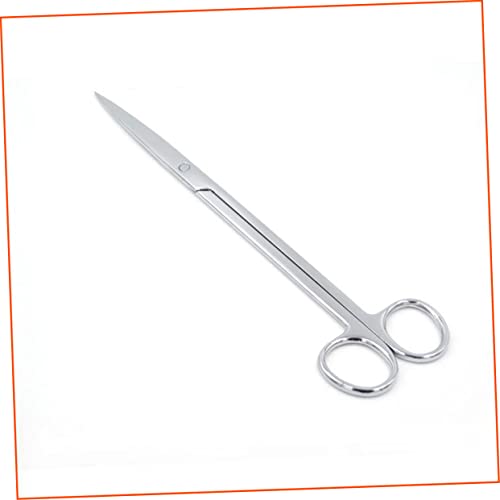 25CM Stainless Steel Aquarium Scissors Long Handle Straight Trimming Shears for Aquatic Plants Mirror Polished Suitable for Freshwater and Saltwater Use