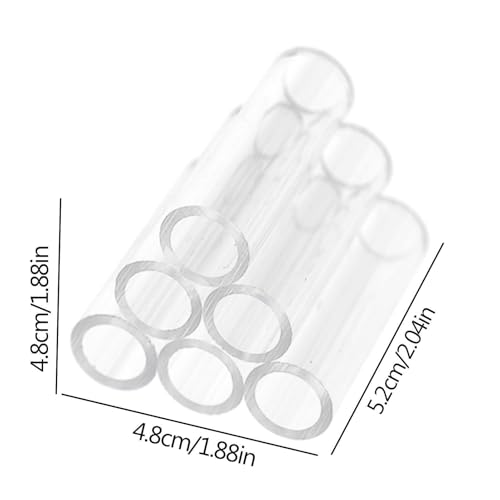 Aquarium Shrimp Cave - Clear Acrylic Breeding Habitat, Crystal Shelter Tube, Secure Aquatic Hideaway | Shrimp Breeding Tube for Small fishss Tank Environment - color: 6 Tubes