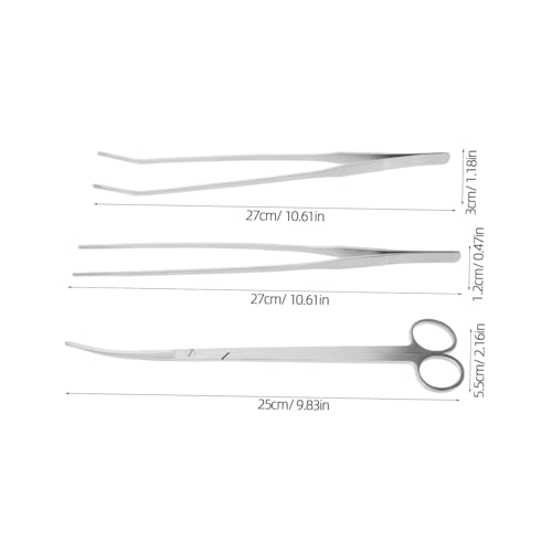 UPKOCH 1 Set Tools Aquarium Tweezers Water Plants Scissors for Precise Aquatic Plant Maintenance Ergonomic Design for Comfortable Use