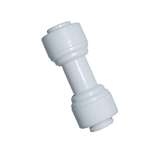 Malida 1/4" o.d. RO Tubing Straight Union Connector, Push To Connect Fittings For RO/DI Water Filter System/Aquarium (Pack Of 10)