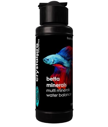 Crystalpro Betta Minerals - Creates Natural Beta Water Environment - Reduces Stress - Essential Minerals for Soft & RO Water - Fish Health Boost (4.2 Oz / 125ml)