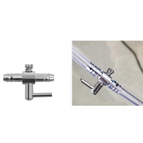 JianLing 4PCS Unidirectional Airflow Tubing Fish Aquarium Oxygen Booster Pump Accessories AD 01B Dual 1 Way 30x22mm Silver Colour Pumpline Control Valve Diverter for Aquarium Plumbing