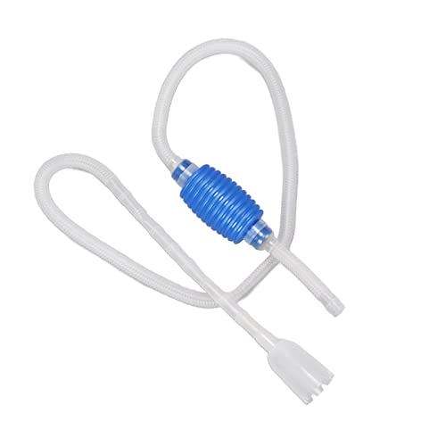 4.8ft Aquarium Siphon for Fish Tank, Aquarium Cleaning Tools, Manual Aquarium Vacuum Gravel Washer Siphon Pump, Aquarium Water Changer for Drainage and Water Injection Sucking Fish Droppings