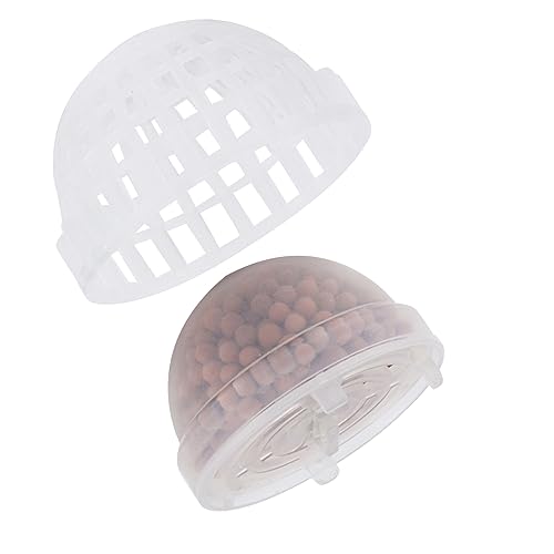 Dioche Aquarium Moss Ball Holder with Minerals for Shrimps and Fish Breeding in Plastic Fish - Transparent Design for Aquarium Landscaping
