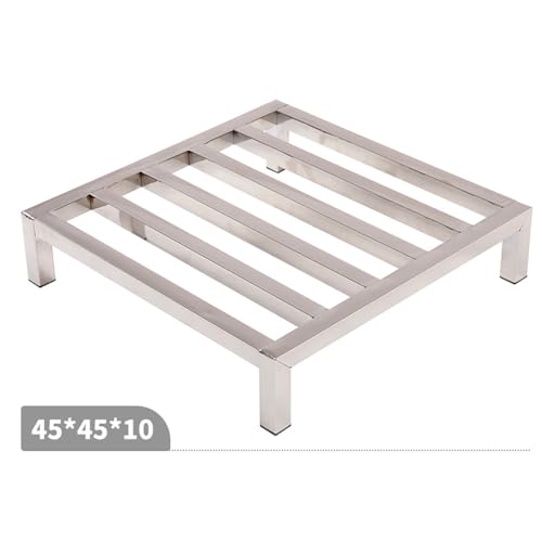 Stainless Steel Floor Bracket Rectangular Shelf with Raised Base, Fish Tank Bottom Frame, Heavy-Duty Shelf,35 * 35 * 20cm - size: 35*35*20cm