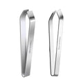 Seafood Fish Bone Remover Tweezers Set 1 Flat Tip 1 Slant Tip Stainless Steel Kitchen Seafood Tweezers for Fish Shrimp Crab Bone Picking Vein Removing Seafood Processing
