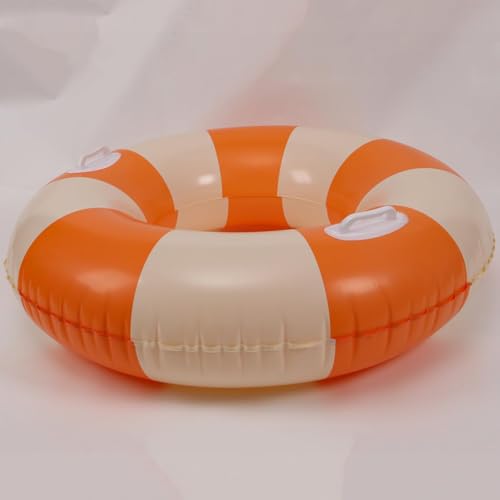 2 PCS Inflatable Pool Floats for Swimming Pool Party Lake Beach Adults - Floaties Pool Tubes Swim Rings Tubes Floaties for Beach Pool Party Decorations - color: Orange, size: 42"