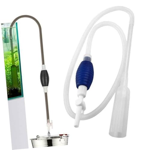SUPVOX Aquarium Water Changer Manual Siphon Pump Fish Tank Gravel Vacuum Tool Medium Size for Fish Tank Water Change and Aquarium Maintenance