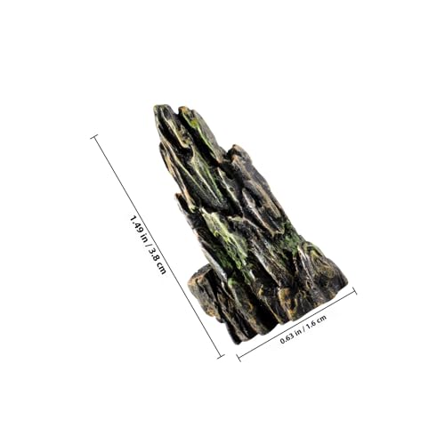 Toyvian Mini Resin Rockery Statues, 8Pcs Miniature Mountain Figurines for Aquarium Decor Fairy Garden Tiny Accessories for Terrarium Bonsai Zen Garden Fish Tank Landscaping