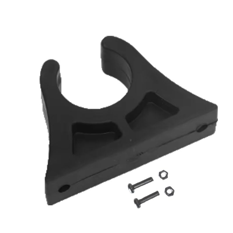 Kayak Paddle Holder with Screws Rubber Boat Paddle Clips Fishing Net Clip| Quick & Easy Mounting | Heavy-Duty Rubber Construction, 2-Pack