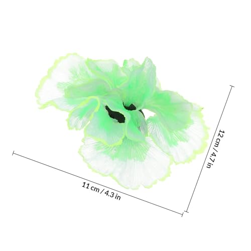 DOITOOL Artificial Silicone Aquarium Plant Ornament Green Aquatic Water Plant Decoration for Fish Tank Landscaping for Home and Aquarium Use