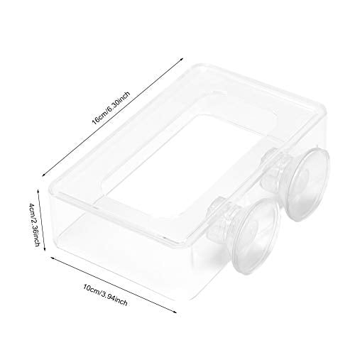 Futterring Aquarium, KIMISS Acrylic Simple Installation Fish Food Feeder Feeding Ring for Fish Aquarium with Suction Cup Acrylic Simple Installation (27x19.5x19cm / 10.6x7.7x7.5in) - size: 27x19.5x19cm / 10.6x7.7x7.5in