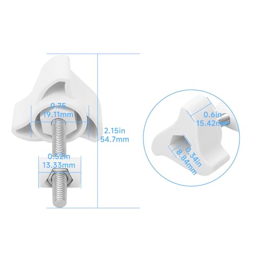 2PCS Canister Filter Lid Fastener Compatible with Fluval FX2 FX4 FX5 FX6 Lid Fastener Replacement Parts A20215 Lock Nut, Filter Lid Lock Clamp for Aquarium