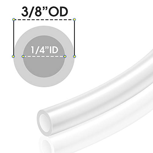 TAILONZ PNEUMATIC Air Line 3/8 inch od White Pneumatic Nylon Tube 32.8ft Air Brake Tubing Nylon Hose - color: White-Nylon, size: 3/8'' OD/32.8ft/10m