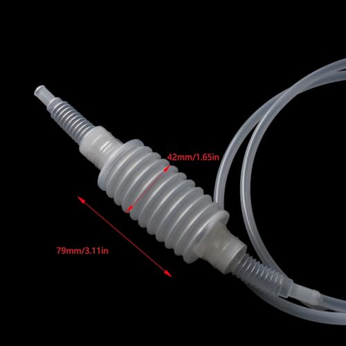 Food Grade Silicone Tube for Aquarium Water Changers 1.6 m Siphon Filter Aquarium Water Changer with Filter Mesh to Prevent Clogging and Water Stop Clip for Aquarium Substrate Vacuum Cleaners