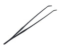 15 Inch Black Curved Aquarium Tweezers Stainless Steel Large with Carbonation Protection Coating Against Rust Long Reptiles Feeding Tongs for Aquatic Plants Lizards