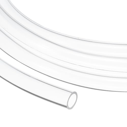 uxcell Clear PVC Tubing, 9mm ID x 13mm OD - 8.5ft PVC Tube Lightweight Vinyl Hose, Transparent Flexible Plastic Water Tubing for Air Oil Water Transfer Aquarium Irrigation - size: 9mm ID x 13mm OD
