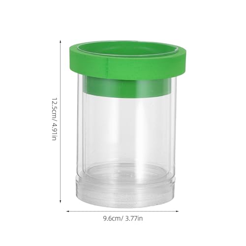 BESPORTBLE Floating Fish Breeding Isolation Box with Mesh Divider, Small Aquarium Guppy Breeding Hatchery Incubator Tank for Fish Egg Hatching and Nursery, Green Plastic Pet Aquarium
