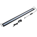 hygger 25W Full Spectrum Aquarium Light with Aluminum Alloy Shell Extendable Brackets, White Blue Red LEDs, External Controller, for Freshwater Fish Tank (36-46 inch) - size: 25W (36-46 inch)