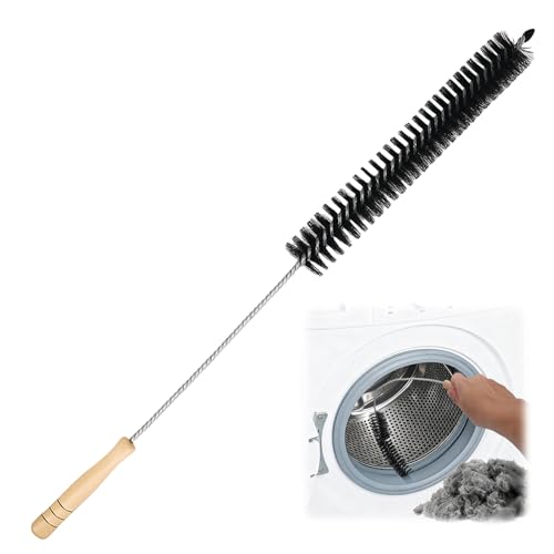 XANGNIER Dryer Vent Cleaner Brush,Flexible Clothes Dryer Lint Brush,Dryer Lint Trap Cleaning Tool,Laundry Room Essentials Lint Remover Accessories,Refrigerator Coil Brush,Household Cleaning Supplies - color: Black