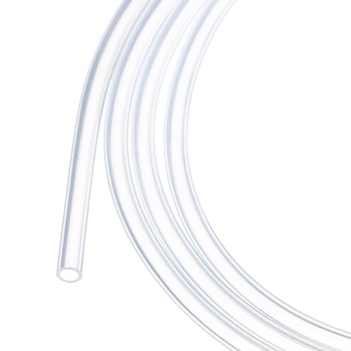 1m(3.3ft) 2mm(0.08") ID x 3mm(1/8") OD Silicone Tubing Clear Industrial Plastic Tubing Pure Silicone Hoses for Pump Siphoning Draining Irrigation Brewing - color: Clear, size: 0.08" x 1/8"