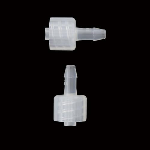 10PCS Female Threaded Luer Hose Adapter 1/8 Inch Barbed Joint Polypropylene Pipe Connector Suitable for Analytical Instruments and Aquarium Equipment
