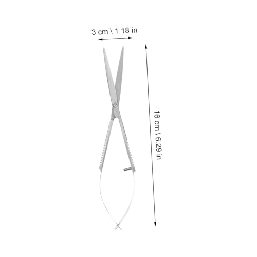 Abaodam Stainless Steel Spring Scissors for Aquatic Plants Portable Aquarium Clipper for Easy Maintenance and Trimming Aquarium Tool for Aquascaping and Fish Tank Care
