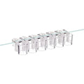 Plant Holder for Fish Tank – 6-Piece Clear Set | Hangable Aquarium Plant Cups with Clear Brackets for Fish Tan, Ideal Growth, Cultivation, and Home Aquarium Ecosystem Organization - size: Small
