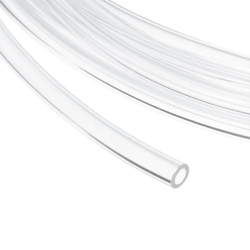 uxcell 1/8 Inch Clear PVC Tubing, 3.5mm ID x 4.5mm OD - 15ft PVC Tube Lightweight Vinyl Hose, Transparent Flexible Plastic Water Tubing for Air Oil Water Transfer Aquarium Irrigation - size: 3.5mm ID x 4.5mm OD