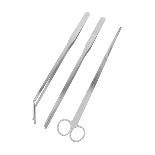 BESPORTBLE Ergonomic Water Plant Scissors Tweezers Set Aquarium Cleaning Tools for Levels of Hobbyists