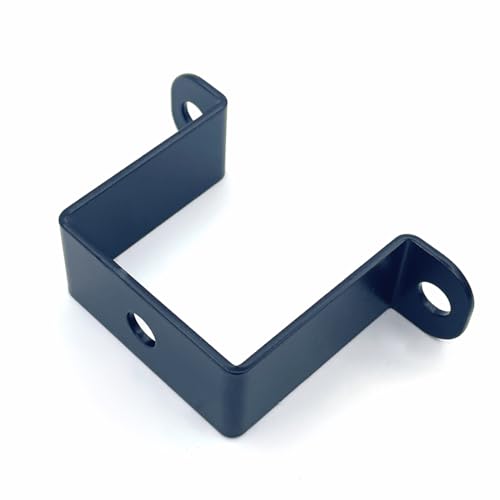 6 PCS 2x2" Square Pipe Tube Strap Clamps,2 inch metal u shaped bracket, steel u clamp bracket for mounting,Powder Coated Black - size: 2" x 2"