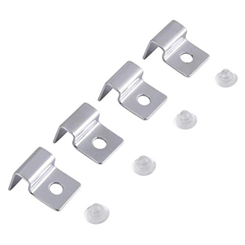 POPETPOP 4pcs Fish Tank Accessories Aquatainer Acrylic Fish Tank Aquarium Clips Aquarium Lid Support Holder Acrylic Aquarium Fish Tank Stand Fish Tank Lid Support Glass Stainless Steel
