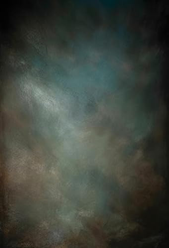 5x7ft Aqua Backdrops Portrait Backdrops for Photography Mottled Photo Background - color: LM-06107, size: 5x7ft