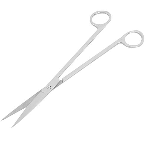 Semme Stainless Steel Plant Scissors for Aquarium Fish Ergonomic and Effortless Trimming Tool (Straight cut) - size: Straight cut