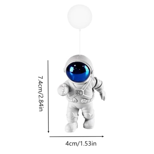 1 Pack Blue-White Floating Aquarium Decorations - Cute Astronaut Figurines for Fish Tanks, Safe Resin Underwater Ornaments for Freshwater/Saltwater, Home/ Office Aquascaping Fish Tank Accessories