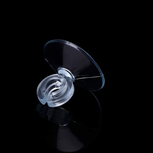 10Pcs Replacement Suction Cup with Clip 1.2in Dia for Aquarium Air Tube Fish for Accessories Clear Sucker Holder