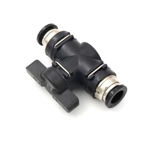 5/16 Push to Connect Ball Valve Union Air Flow Control Valve Quick Connect Tube Fittings Pneumatic Valve Air Hose Fittings 5pack - size: 5/16"
