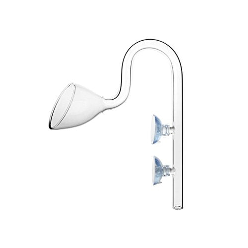 Glass Lily Pipe Outflow for Aquarium Planted Tank (13mm for 12/16mm (1/2" ID) tubing)