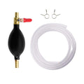 Gasoline Siphon Hose Pump, Manual Fuel Transfer Pump with 6.5FT PVC Gas Siphon Hose & Rubber Ball, Portable Hand Sucker Pump for Water Gasoline Oil Petrol Diesel Exchange (10MM)