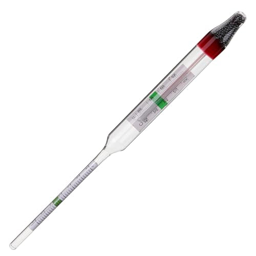 BESTYASH Aquarium Salinity Hydrometer Kit with 100ml Plastic Graduated Cylinder, Saltwater Hydrometer for Fish Tank, Accurate Marine Water Salinity Tester for Aquatic and Reef Use