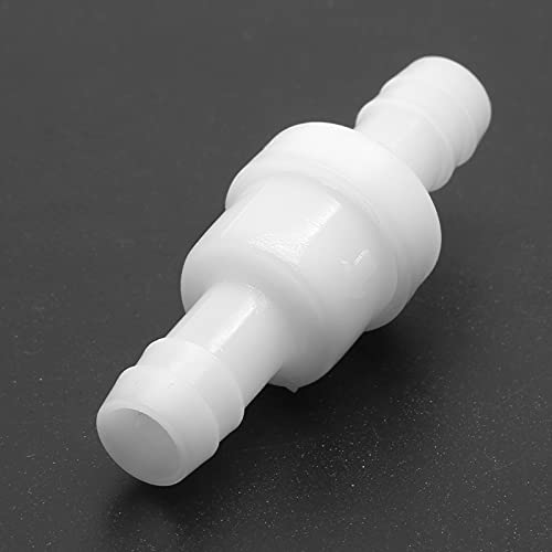 Check Valve 3/8" Plastic Barb Hose One Way Inline Check Valve Non Return Ozone Resistance PVDF for Fuel Gas Oil Water Air, Pack of 2 - size: 3/8 Inch