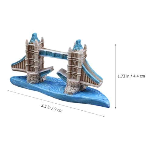 POPETPOP 2pcs Fish Tank Decoration Fish Tank Craft Betta Accessories Aquarium Rocks for Aquarium Rocks British Decor Underwater Bridge Adorn Supplies