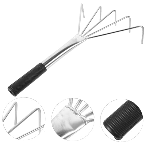 YARNOW Heavy Duty Ground Leveler Tile Tools Pro Stainless Steel Rake for Flat Dust