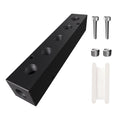 1/4" NPT Air Compressor Manifold, Line Hose Splitter 5 Way 7 Ports Pneumatic Manifold Air Distribution Block with Accessories - style: 5 Way 7 Ports