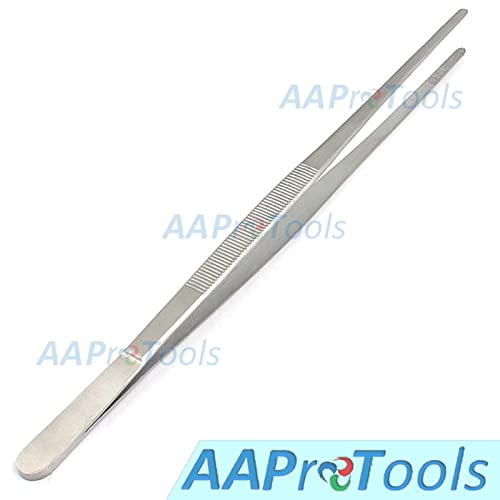 Reptile Straight Feeding Tongs Tweezers 10" Stainless Steel Tongs Tweezers