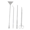 Kisangel 1set Aquascaping Tools for Aquarium Water Plants Scissors Tweezers Spatula Fish Tank Cleaning and Planting and Easy to Use