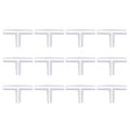 Aquarium Air Valve Connector, Aquarium Air Pump Accessories T Connector Plastic Inline Tubing, (12 Pcs), Intended for Fish Tank Oxygenation System - style: T Connector