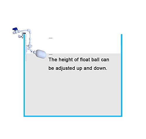 MALIDA Auto Water Filler Power Free Water Level Controller Auto-top-Off Automatic Marine Aquarium Water Changer with Float Valve, Vacuum Water Flow Regulator and Controller Perfect for Adding Water.