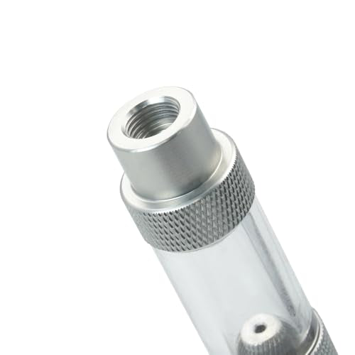 LINLAN Easy Water Refill CO2 Bubble Counter with Check Valve and Water Adder for Planted Aquarium CO2 Regulator (Air Pipe Connection) - size: Air Pipe Connection
